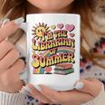 I'm The Librarian Of Summer Groovy Rainbow Retro Book Lover Graphic Print Coffee Mug Unique Gifts I'm The Librarian Of Summer Groovy Rainbow Retro Book Lover Graphic Print Coffee Mug Unique Gifts