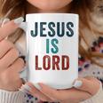 Jesus Is Lord – Christian Faithintage Born-Again Graphic コーヒーマグ 面白い贈り物