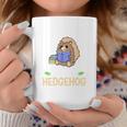 Life Is Better With A Hedgehog And Reading Books Graphic Print Coffee Mug Unique Gifts