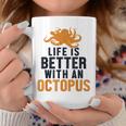 Life Is Better With An Octopus Cephalopoda 蛸 コーヒーマグ 面白い贈り物