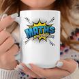 Maths Is My Superpower Comic Book Style Graphic Print Coffee Mug Unique Gifts