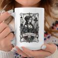 Morally Grey Book Club Lover Gothic Card Style Premium Tri-Blend Graphic Print Coffee Mug Unique Gifts
