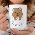 Quokka In Pocket かわいいクオッカ 胸ポケットクオッカ コーヒーマグ 面白い贈り物