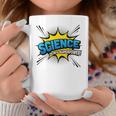 Science Is My Superpower Comic Book Style Graphic Print Coffee Mug Unique Gifts