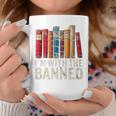 Support Banned Books Freedom I'm With The Banned Graphic Print Coffee Mug Unique Gifts