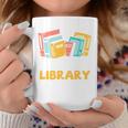 Support Your Local Library Vintage Book Lover Graphic Print Coffee Mug Unique Gifts