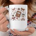 Teacher Coquette Bow Book First Day Of School Back To School Graphic Print Coffee Mug Unique Gifts