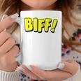 Vintage Comic Book Style Sound Effect Biff Graphic Print Coffee Mug Unique Gifts