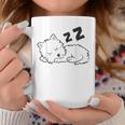 West Highland ホワイトテリア 犬 眠っているかわいいウェスティー コーヒーマグ 面白い贈り物