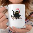 Witchy Book Lover Christmas Cat Reading Mystic Bookworm Graphic Print Coffee Mug Unique Gifts
