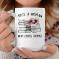 A Woman Who Loves Books Quotes Art Reader Reading Lover Graphic Print Coffee Mug Unique Gifts