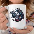 キュートでかわいいグラフィックのドラゴンが筋肉質のシックスパックを表示 長袖tシャツ コーヒーマグ 面白い贈り物