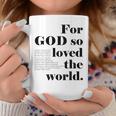 クリスチャン ジョン 3 16 18 Godo Loved The World 聖書の一節 長袖tシャツ コーヒーマグ 面白い贈り物