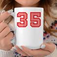 クールなレトロなレタリングジャージバックナンバー35 Thirtyfive コーヒーマグ 面白い贈り物
