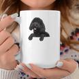 ブラックラブラドゥードル ポケット入り ラブラドゥードル犬愛好家 長袖tシャツ コーヒーマグ 面白い贈り物