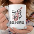 レトロ オクトパス クラーケン ギターを弾く Rock-Topus ギタリスト コーヒーマグ 面白い贈り物