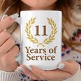 勤務11年 おもしろ11周年記念 ジュビリー コーヒーマグ 面白い贈り物