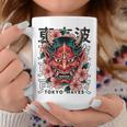日本悪魔 般若 鬼 鬼 仮面 妖怪鬼 鬼 仮面 長袖tシャツ コーヒーマグ 面白い贈り物