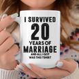 結婚20周年記念 カップル 妻 夫 裏面 コーヒーマグ 面白い贈り物