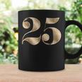 25 25 誕生日 お気に入り 数字 フルール・ド・リス コーヒーマグ ギフトのアイデア