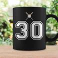 30 番 野球スタイル ヴィンテージホワイト コーヒーマグ ギフトのアイデア