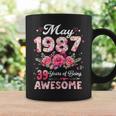 39歳 1987年5月 花柄 39歳 誕生日 男性 女性 コーヒーマグ ギフトのアイデア