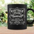 80歳 誕生日 男性女性intage 1946年1946年生まれ レトロデザインブランド コーヒーマグ ギフトのアイデア