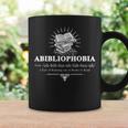 Abibliophobia Fear Of Running Out Of Books Novel Library Graphic Print Coffee Mug Gifts ideas
