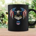 Abstract Unitedtates Of America Wild Eagle With Usa Flag コーヒーマグ ギフトのアイデア