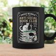 Anti-Social Book-Club Cat Graphic Graphic Print Coffee Mug Gifts ideas