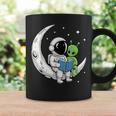Astronaut Alien Reading Book Moon Space Graphic Print Coffee Mug Gifts ideas