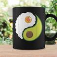 Avocado And Eggs Keto Diet Healthy Eating Yin Yang Yin Yang コーヒーマグ ギフトのアイデア