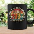 Awesomeince June 2007 ビンテージ レトロ 19歳の誕生日 メンズ コーヒーマグ ギフトのアイデア
