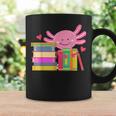 Axolotl Book Reading Librarian English Teacher For Men Women Kids Graphic Print Coffee Mug Gifts ideas