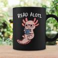 Axolotl Reading a Book Read Alotl Books Axolotl Book Graphic Print Coffee Mug Gifts ideas