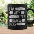 I Am With The Banned Books Reading Lovers Protest Book Bans Graphic Print Coffee Mug Gifts ideas