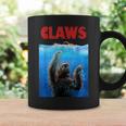 Beware Of Claws 面白いナマケモノ シャーク 映画 パロディ コーヒーマグ ギフトのアイデア