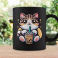 Boba Cat Drinking Boba Kitten Kawaii 日本人 男性 女性 キッズ コーヒーマグ ギフトのアイデア