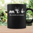 Book Cat My Needs Are Simple For Cat Mom For Men Women Graphic Print Coffee Mug Gifts ideas