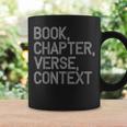 Book Chapter Verse Context Christian Theology Graphic Print Coffee Mug Gifts ideas