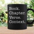 Book Chapter Verse Context Theology Christian Reformed Graphic Print Coffee Mug Gifts ideas