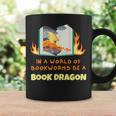 Book Dragon Librarian Book Lovers Graphic Print Coffee Mug Gifts ideas