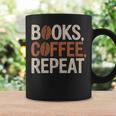 Books Coffee Repeat Librarian Book Lover Graphic Print Coffee Mug Gifts ideas