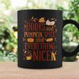 Books And Pumpkin Spice Cute Fall Aesthetic Graphic Print Coffee Mug Gifts ideas