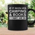 Camping And Books RV Outdoor Camper Graphic Print Coffee Mug Gifts ideas