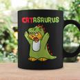 Catasaurus T-Rex Cat Kitten Dinosaur Feline Dino Dragon コーヒーマグ ギフトのアイデア