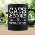 Cats And Books And Wool Socks Graphic Print Coffee Mug Gifts ideas Cats And Books And Wool Socks Graphic Print Coffee Mug Gifts ideas