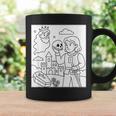 Coloring Book Hamlet Ghost Yorick Castle Shakespeare Play Graphic Print Coffee Mug Gifts ideas