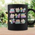 Coquette Bunny Bow Rabbit Teacher Books Easter Retro Graphic Print Coffee Mug Gifts ideas