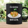 Coxinha 伝統的なブラジル料理 ブラジル国旗 コーヒーマグ ギフトのアイデア